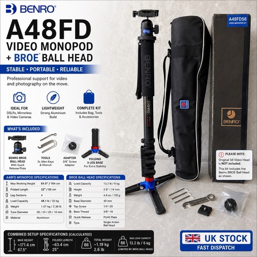 Benro a48fd video monopiede - benro,